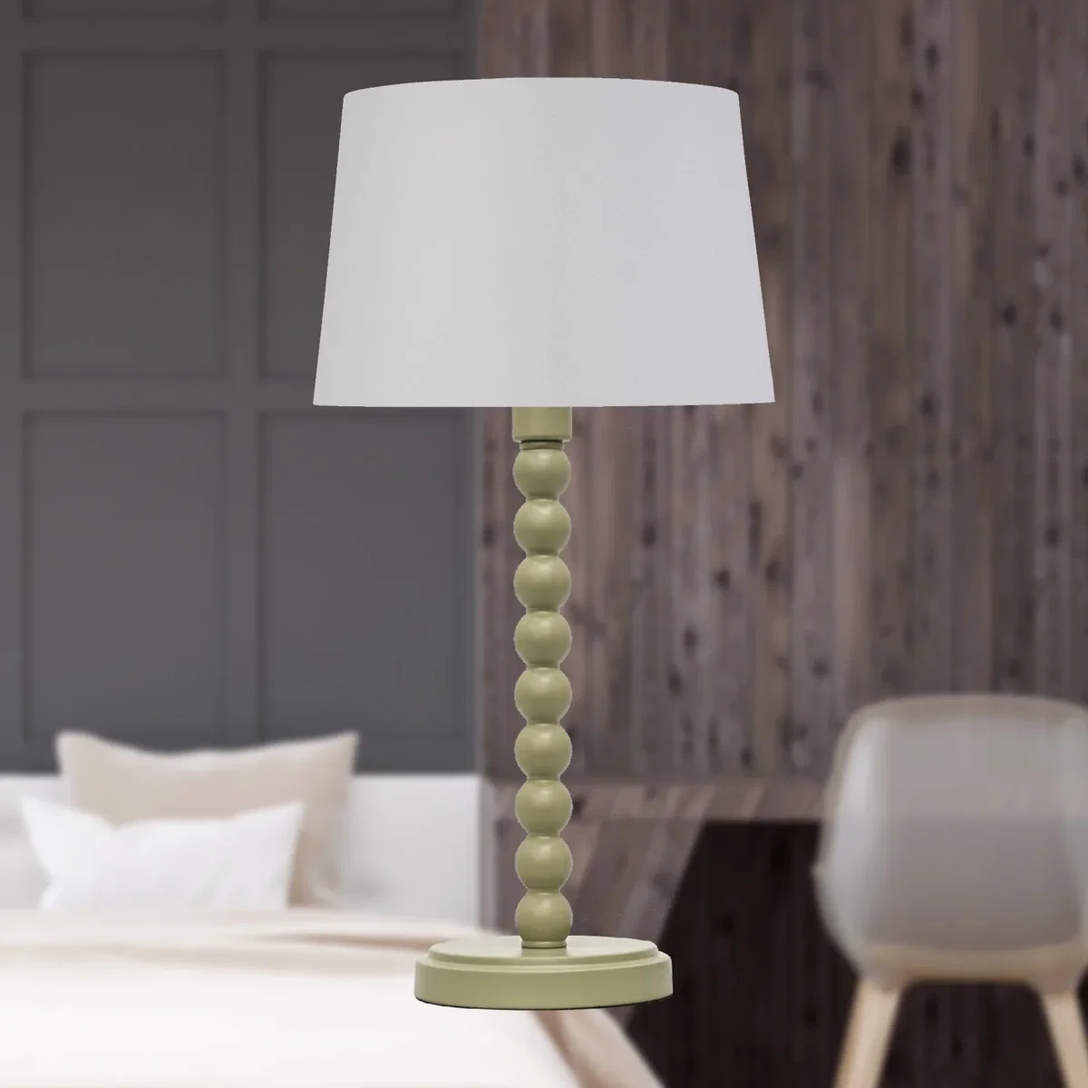 Bobbin Base Only Table Lamp - Matt Sage Green Paint – image 5