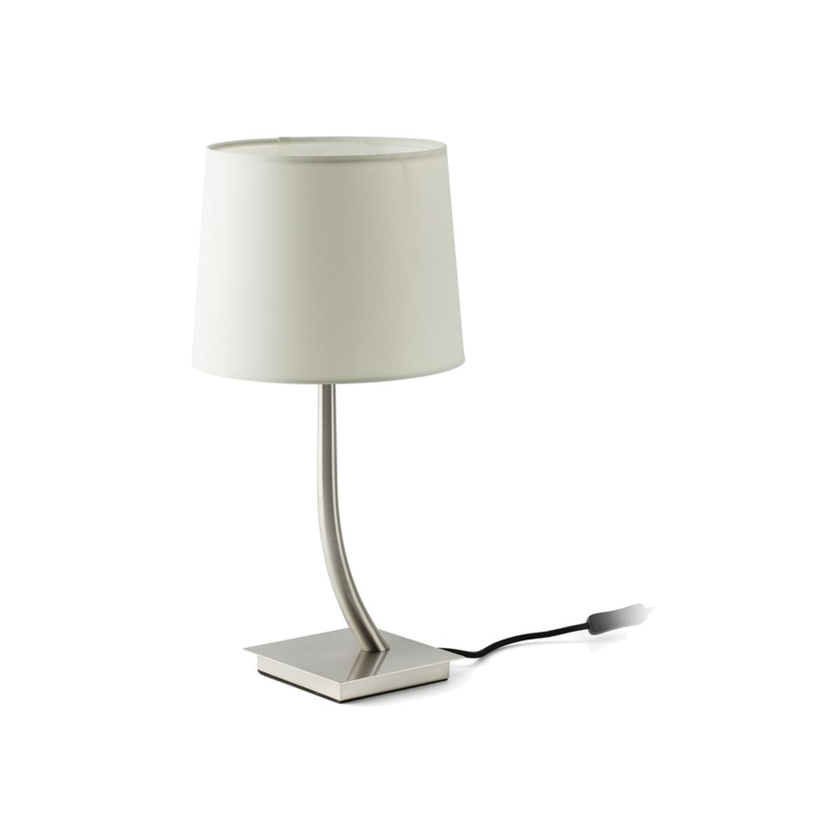 Rem Table Lamp Round Tapered - White