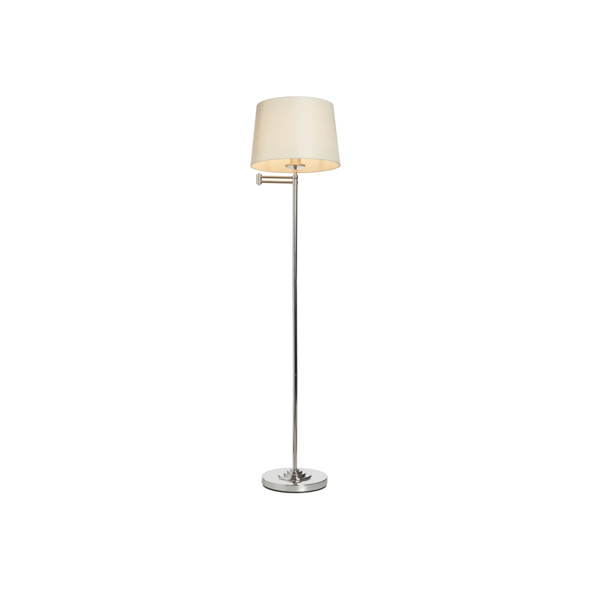Saffron Swing Arm Floor Lamp - Silver – image 1