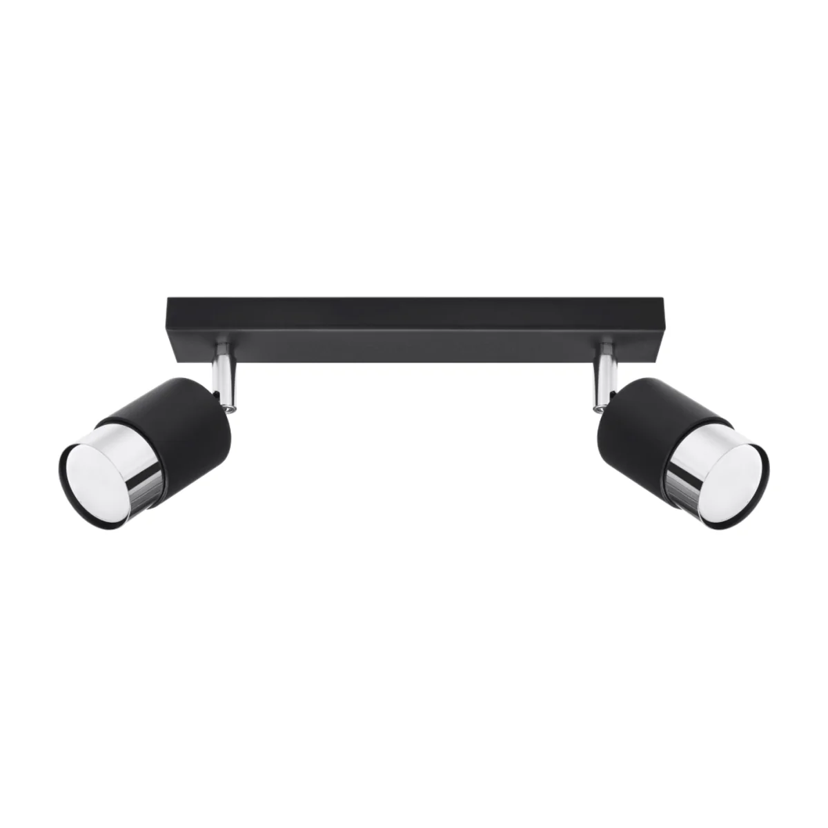 Ceiling lamp NERO 2 black/golden - black/chrome – image 1