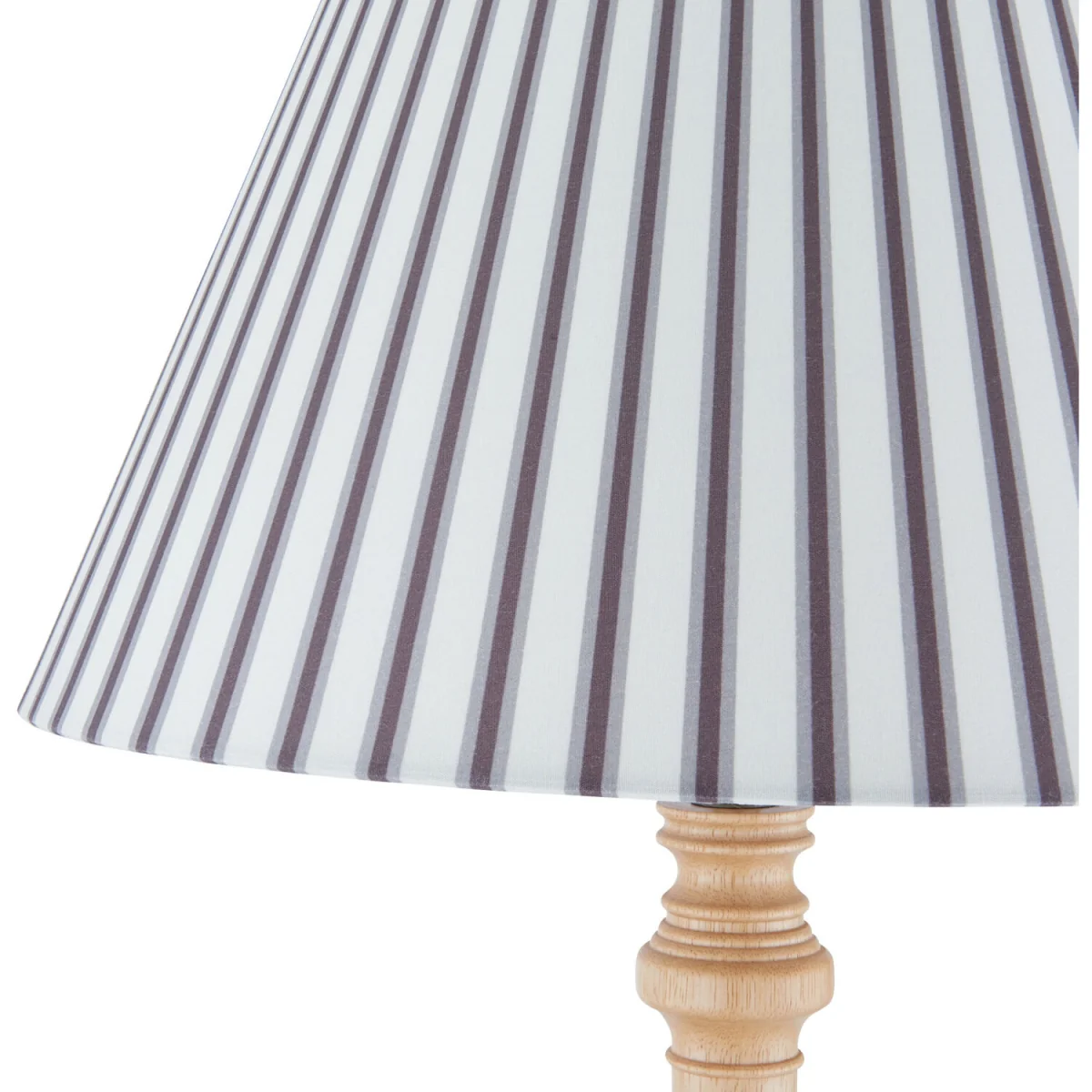 Julian Floor Lamp - Wood And Striped Fabric – image 5