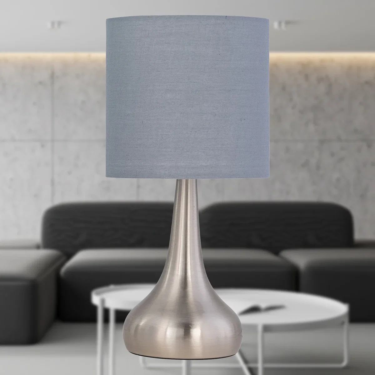 Romana Base Only Table Lamp - Satin Nickel Plate – image 2