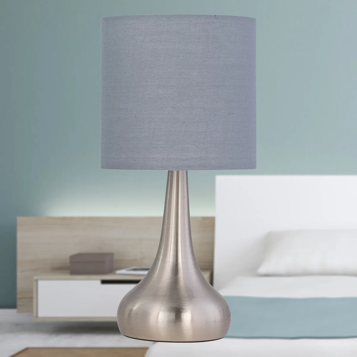 Romana Base Only Table Lamp - Satin Nickel Plate – image 3