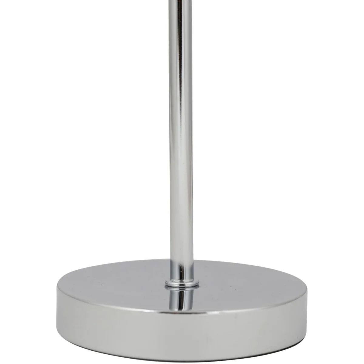 Chrome Stick Table Lamp With Teal Fern Cut Out Shade - Chrome & Teal – image 2