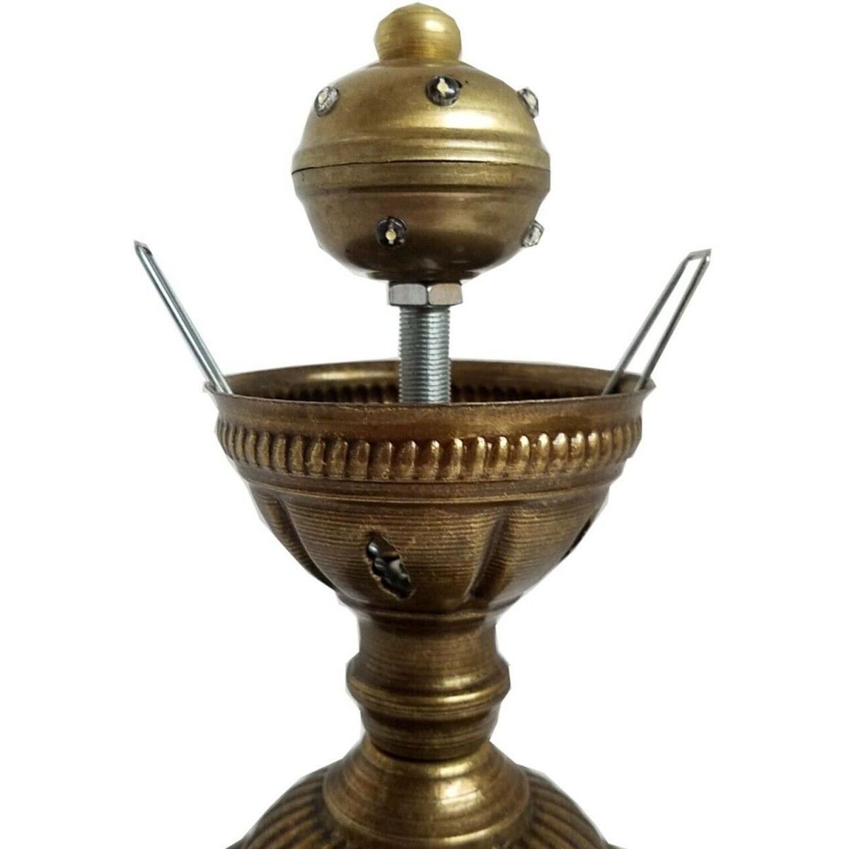 Turkish Moroccan Table Desk Lamp Mosaic Glass CE - Style -31 - Teal – image 3