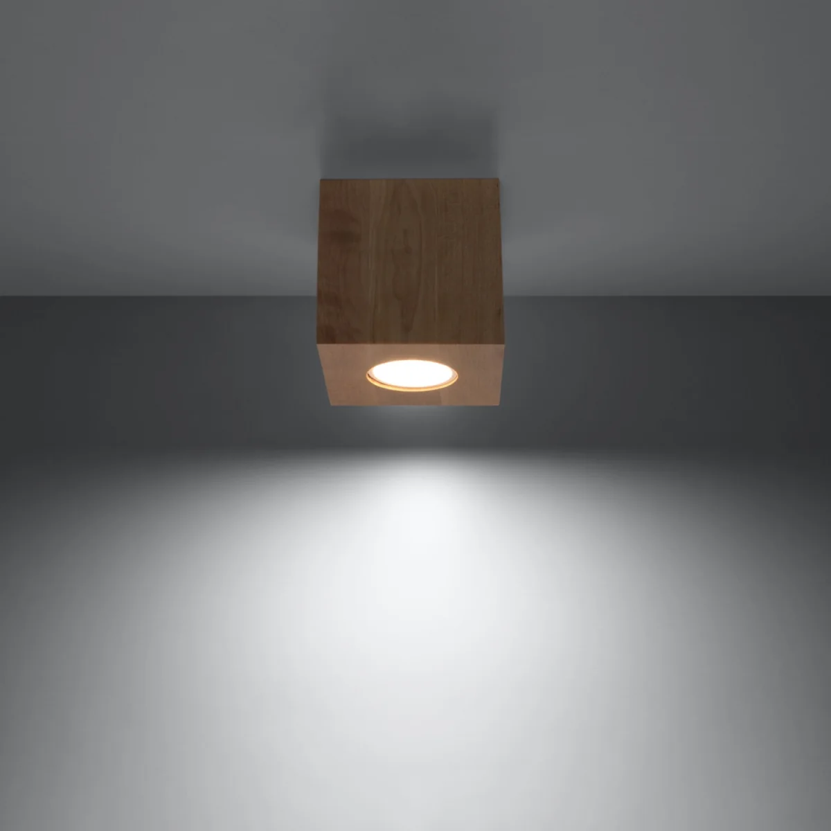 Ceiling lamp QUAD 1 black - gray / Concrete – image 16
