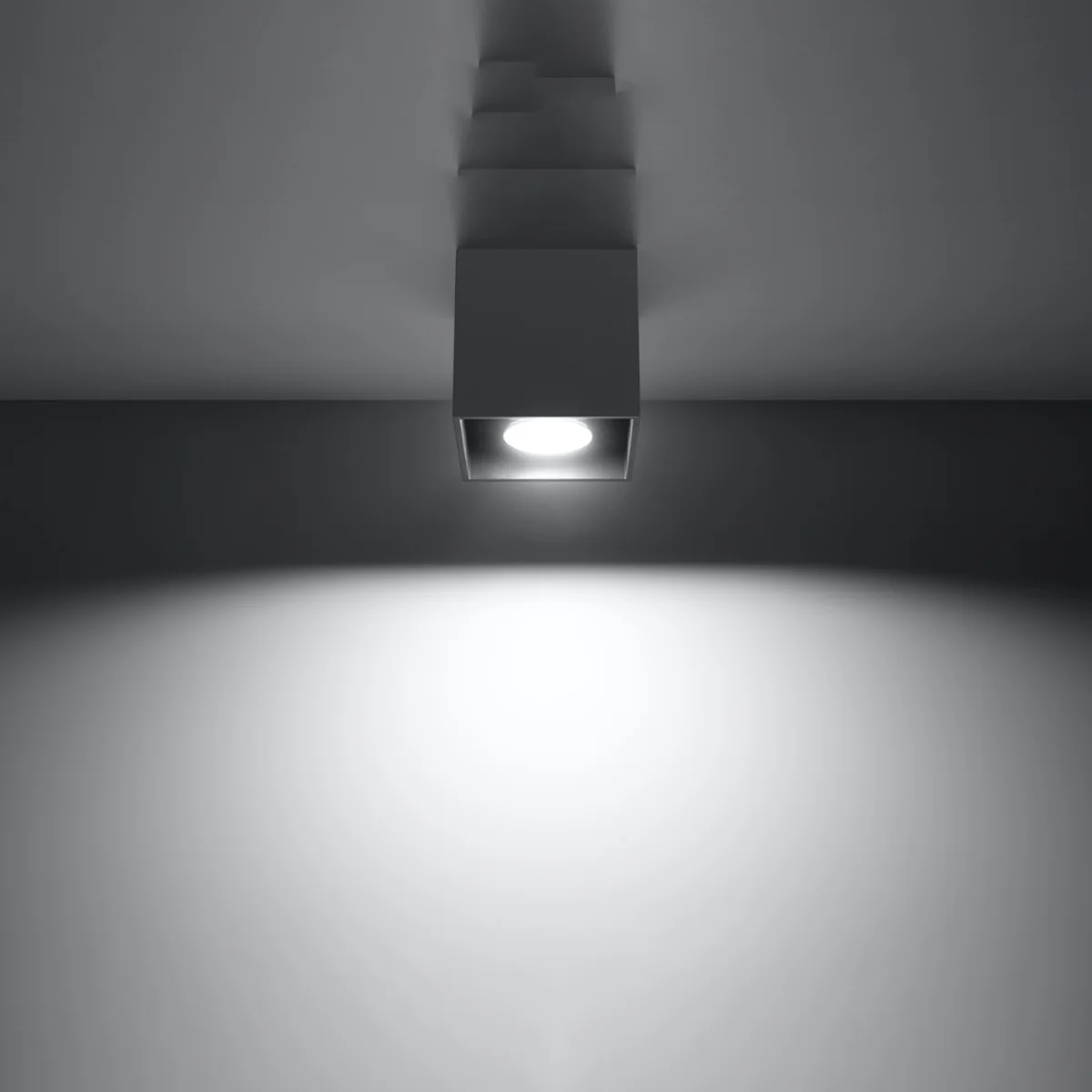 Ceiling lamp QUAD 1 black - gray / Concrete – image 22