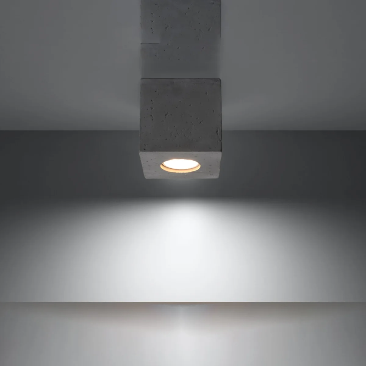 Ceiling lamp QUAD 1 black - gray / Concrete – image 27
