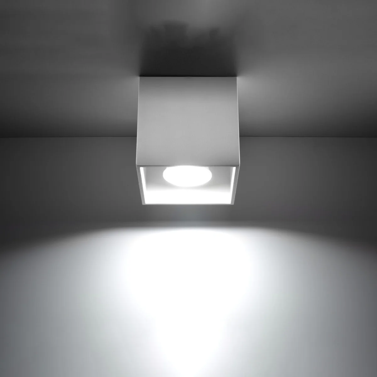 Ceiling lamp QUAD 1 black - gray / Concrete – image 33