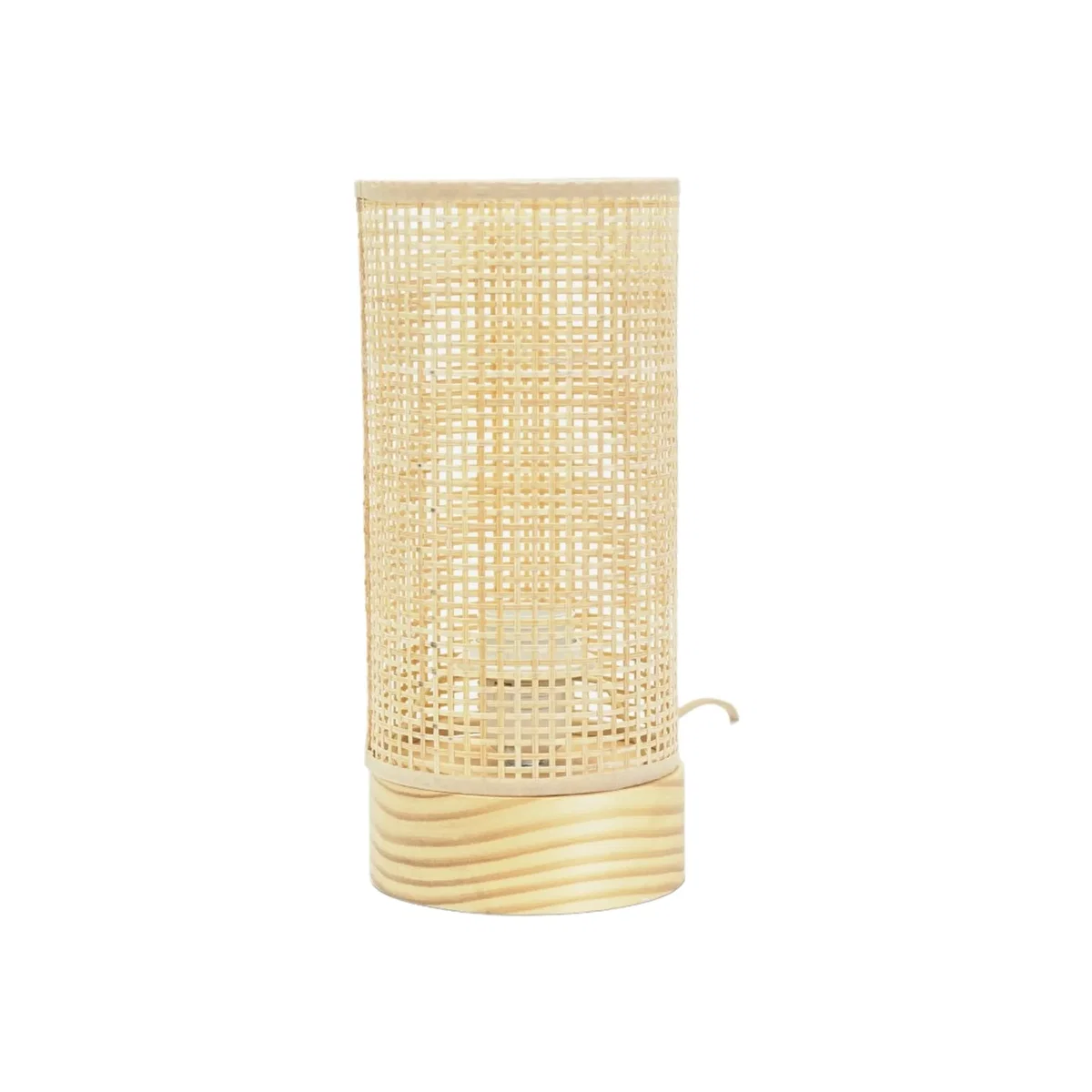 Elsa Wooden Table Lamp - Natural / Bamboo / No