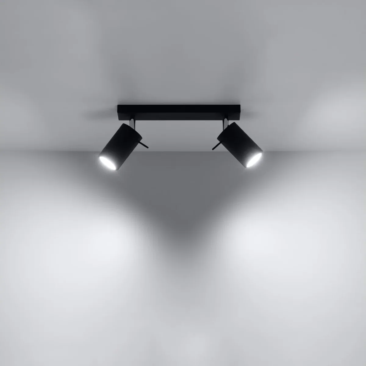 Ceiling lamp RING 2 chrome - black – image 3
