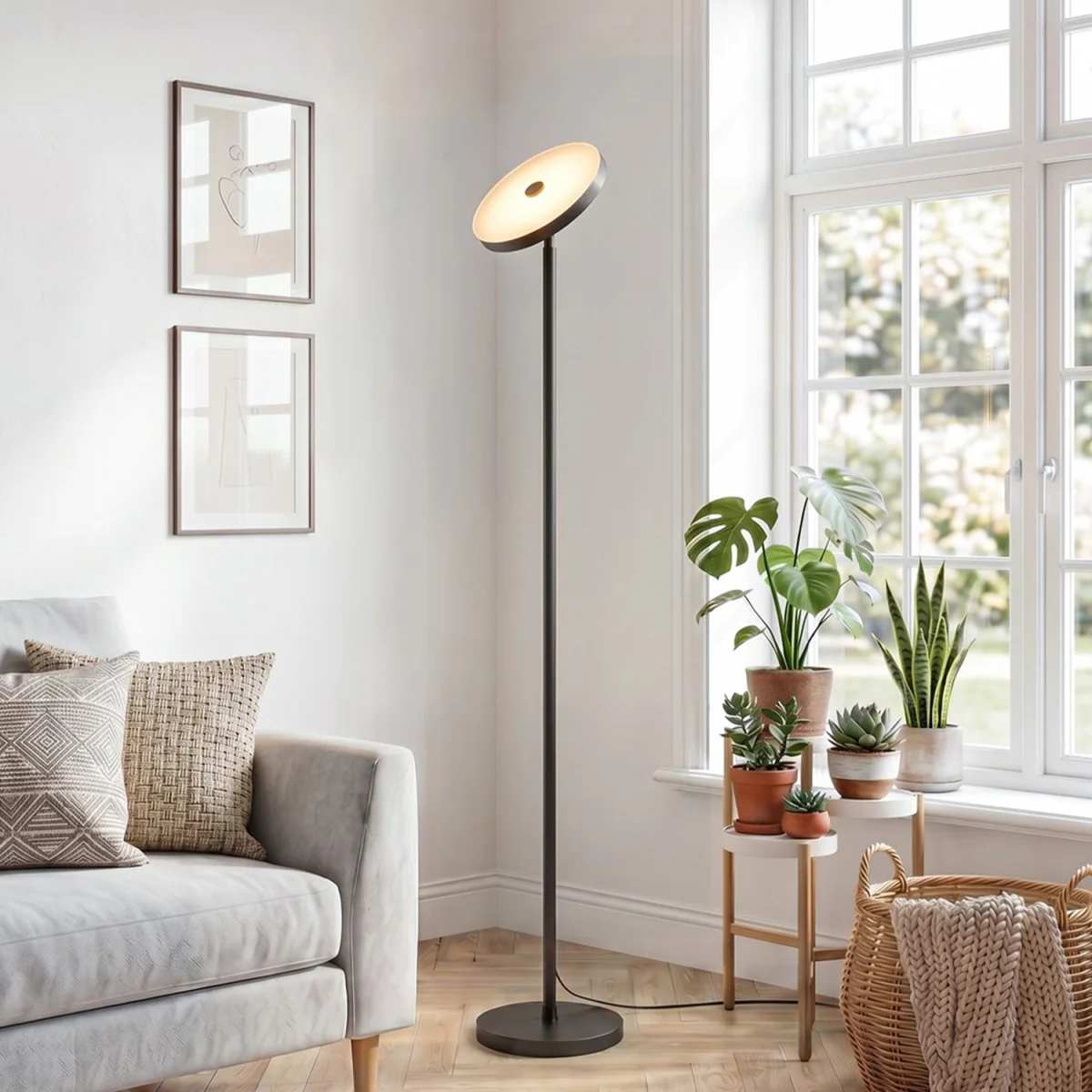 36W Dimmable LED Floor Lamp with Remote Control - Black – image 6