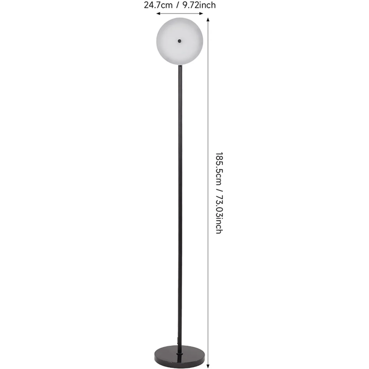 36W Dimmable LED Floor Lamp with Remote Control - Black – image 7
