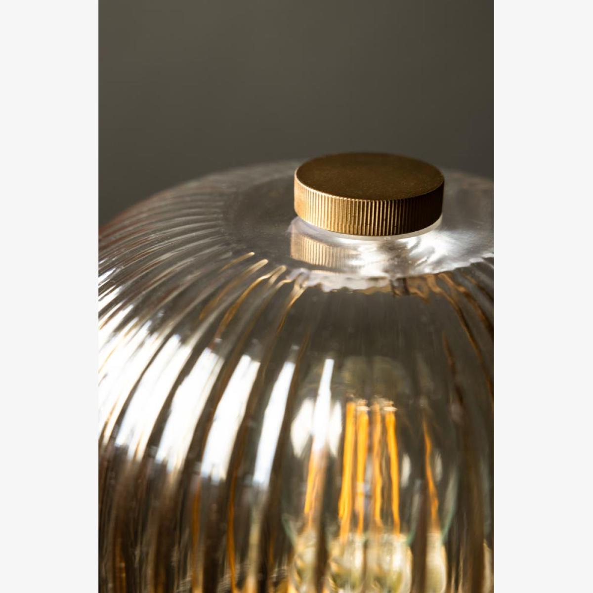 Champagne Seventies Glass Table Lamp – image 1