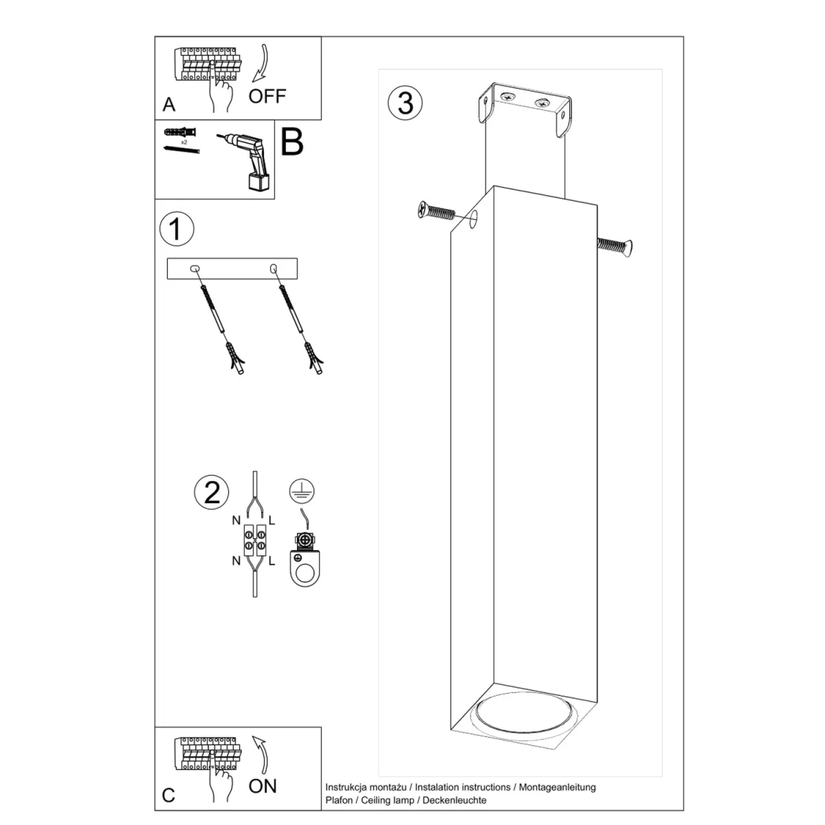 Ceiling lamp KEKE 30 oak - oak – image 6