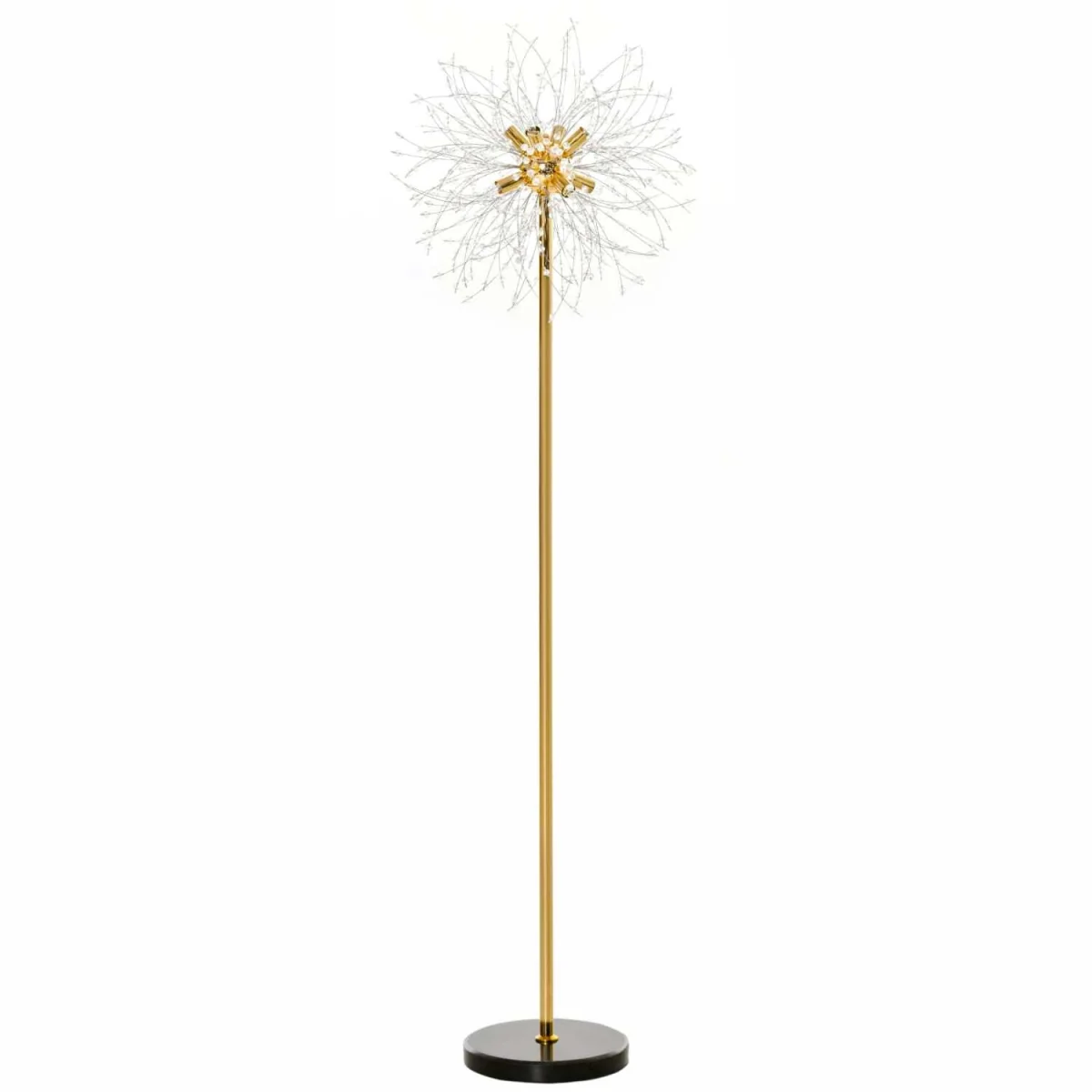 Dodine Gold Metal and Crystal Dandelion Floor Lamp 160 cm – image 3