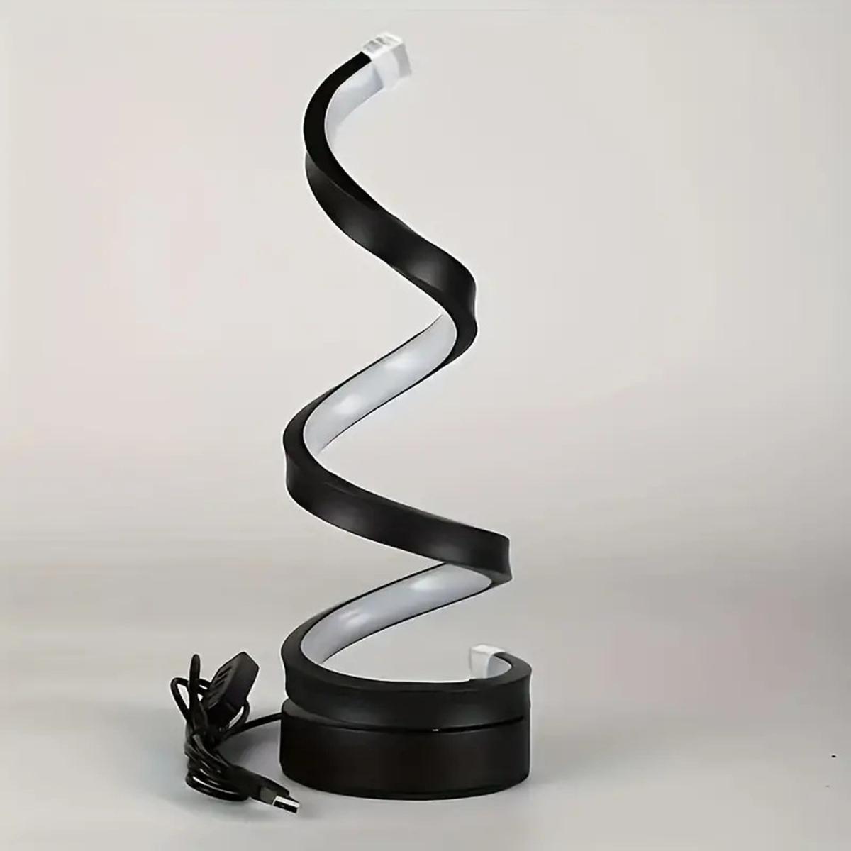LED Spiral Adjustable Desk Light - White / 1