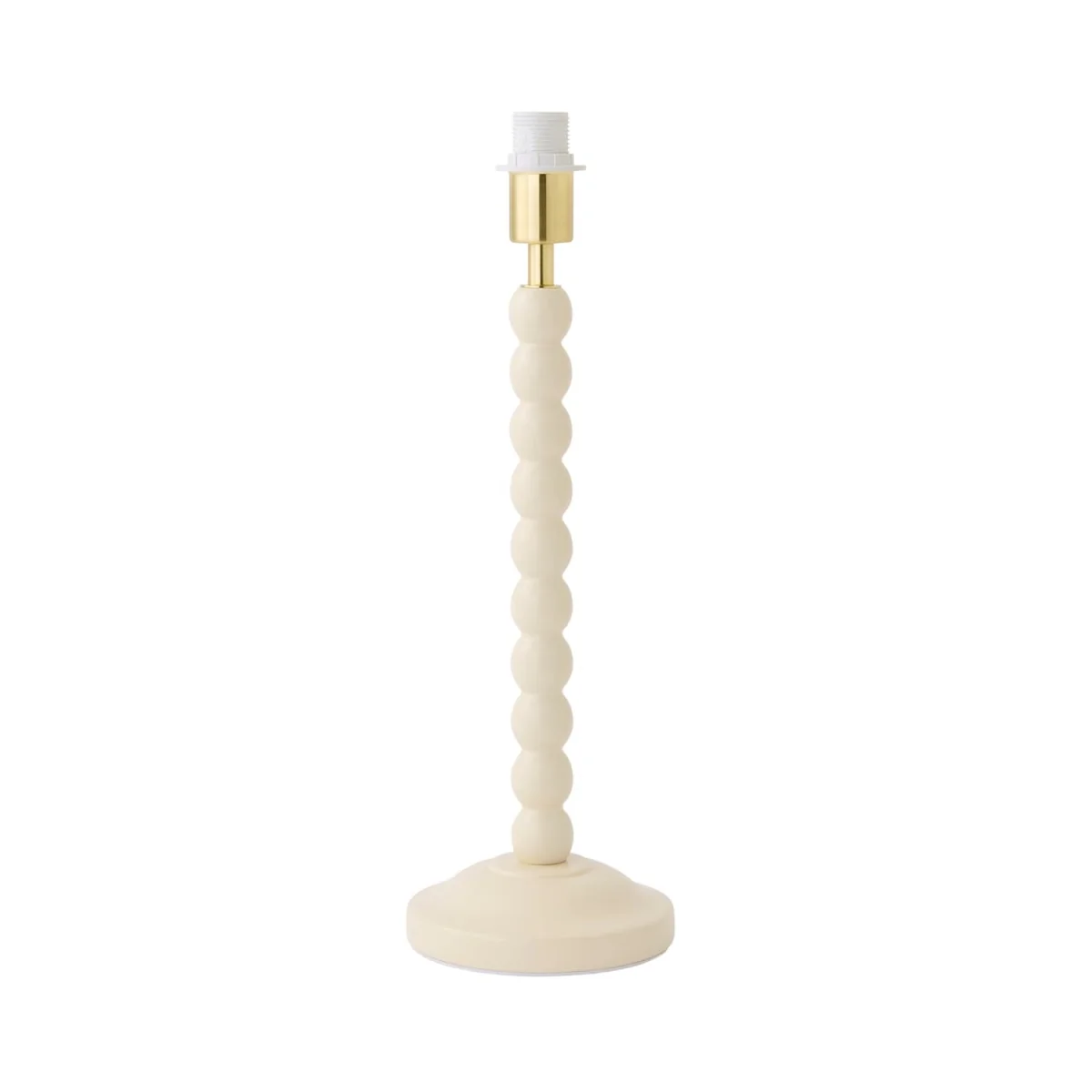 Bobbin Wooden Bobble Table Lamp Base - Cream – image 6