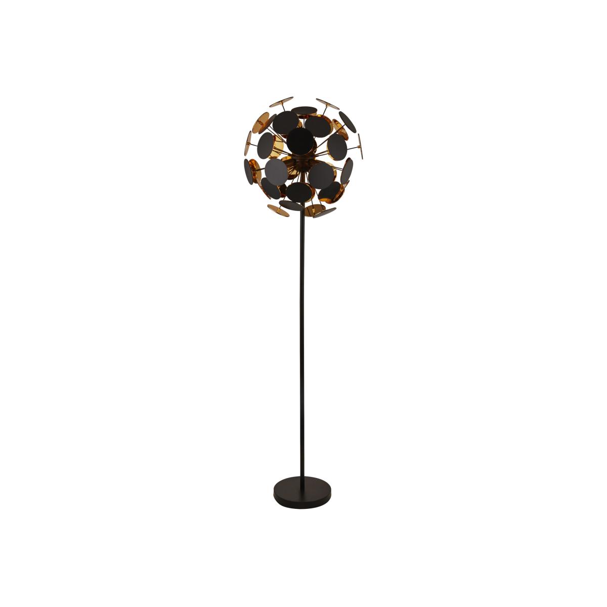 Discus 4 Light Floor Lamp - Black