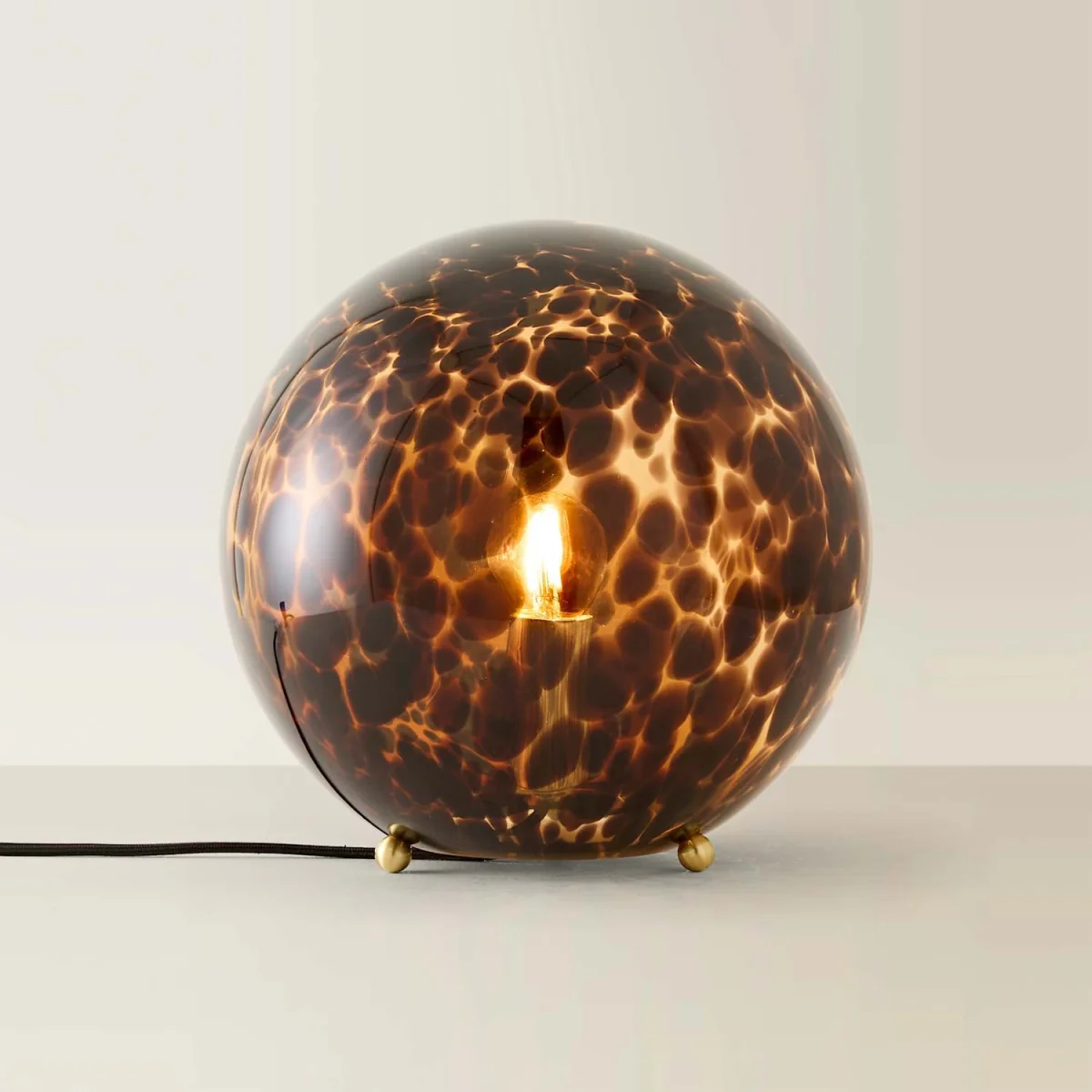 Chiara Leopard Glass Globe Table Lamp - Leopard – image 4