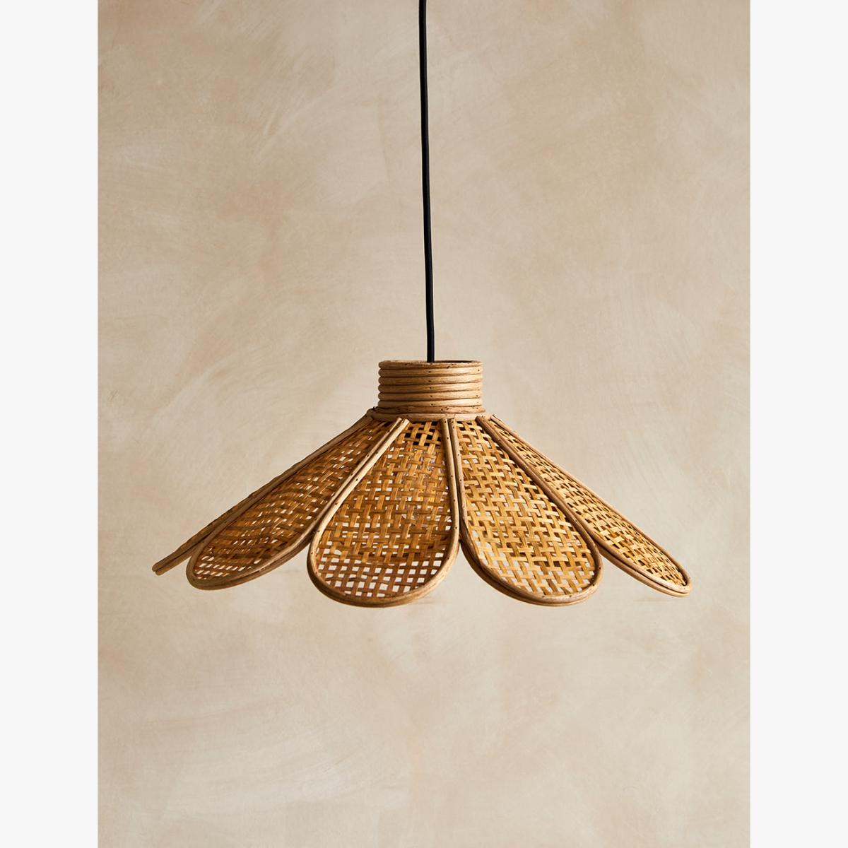 Rattan Petal Ceiling Lamp