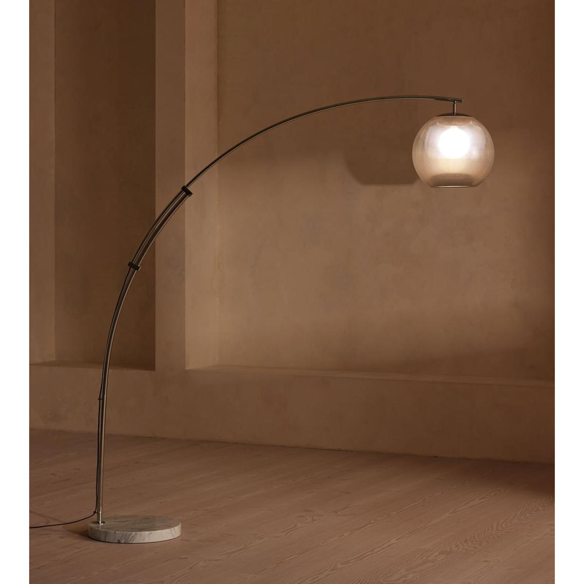 Joni Arc Lamp, Chrome – image 3