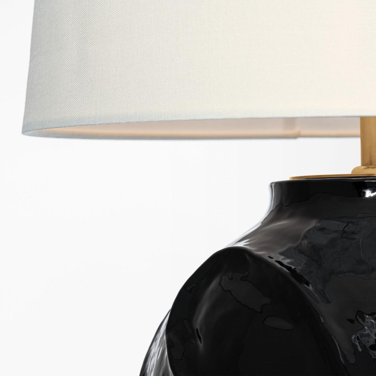 Visual Comfort | AERIN | Idalia 28 Sculpted Table Lamp | Raven Black – image 3