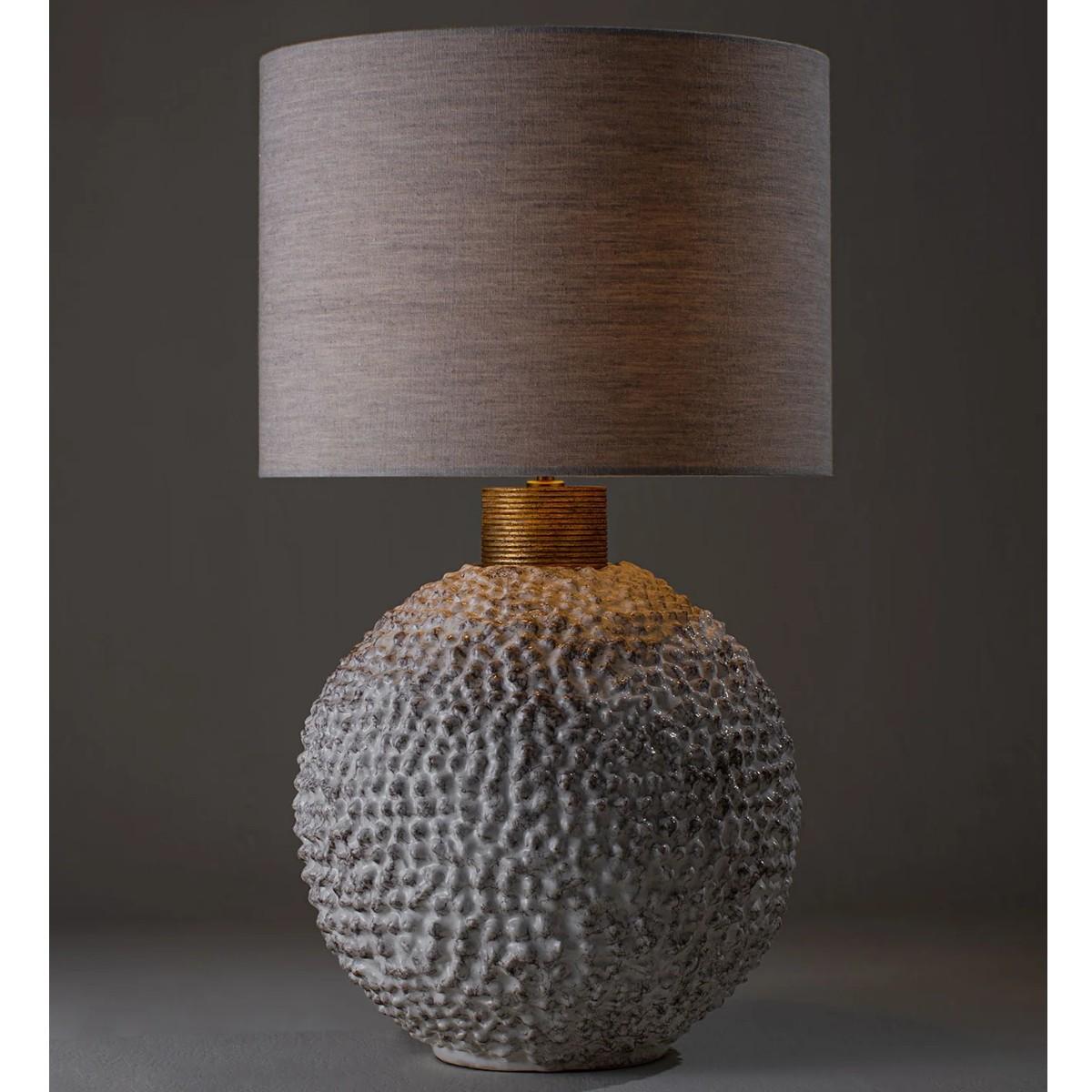 Porta Romana | Casaubon Lamp Large | Clay White with Gold – image 2
