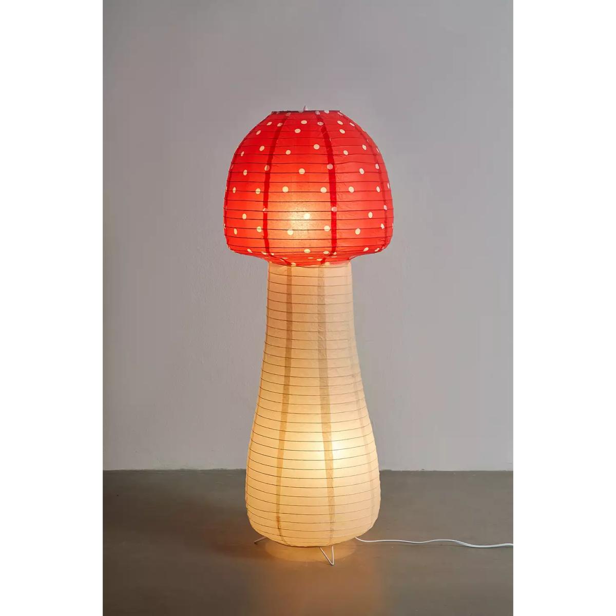 Mushroom Floor Lamp - Red ALL at Urban Outfitters – image 4
