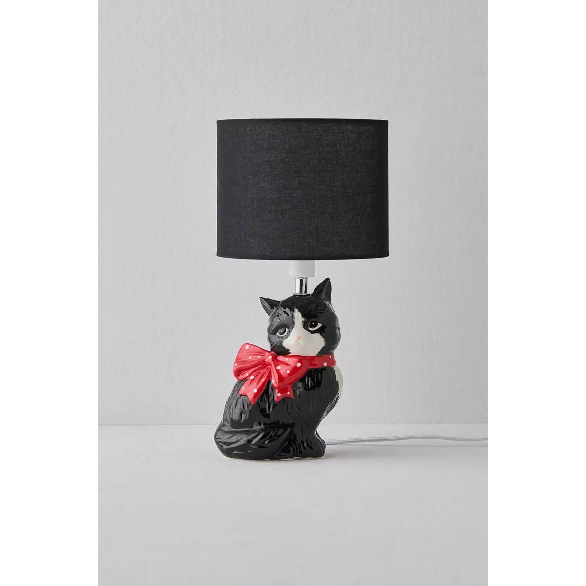 Adelaide Kitsch Cat Table Lamp - Black L: 19cm x W: 17.8cm x H: 37.8cm at Urban Outfitters – image 4