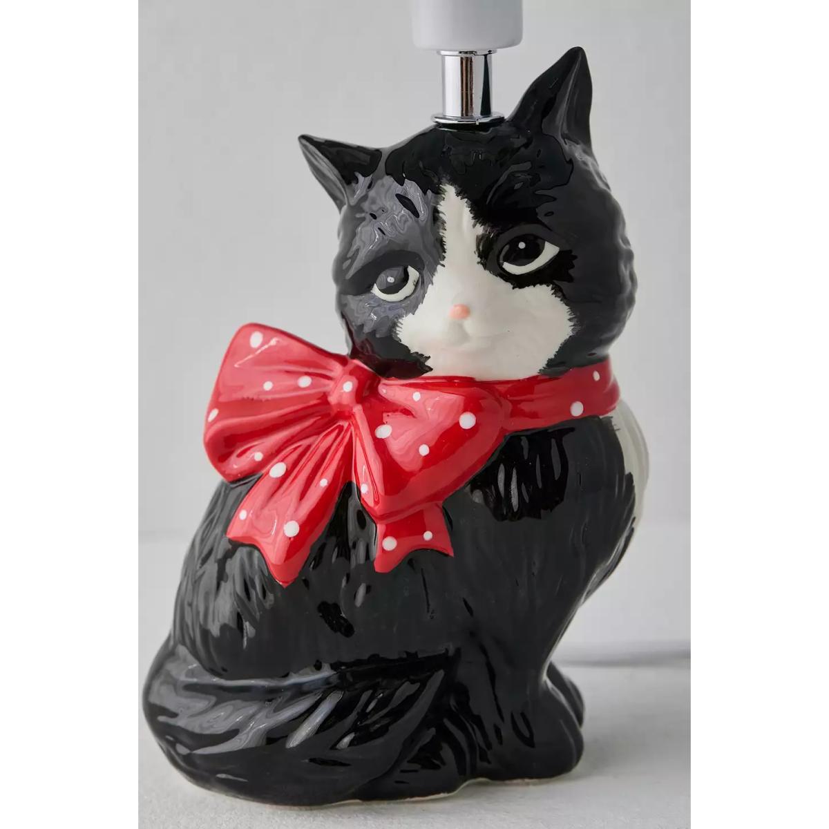 Adelaide Kitsch Cat Table Lamp - Black L: 19cm x W: 17.8cm x H: 37.8cm at Urban Outfitters – image 6
