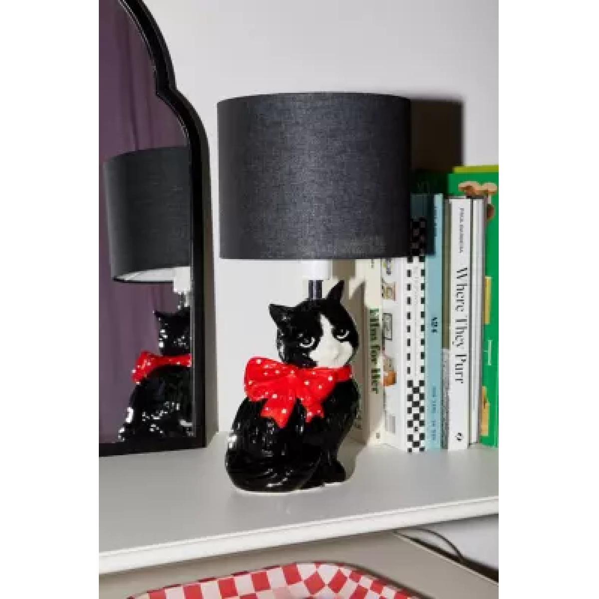 Adelaide Kitsch Cat Table Lamp - Black L: 19cm x W: 17.8cm x H: 37.8cm at Urban Outfitters – image 7