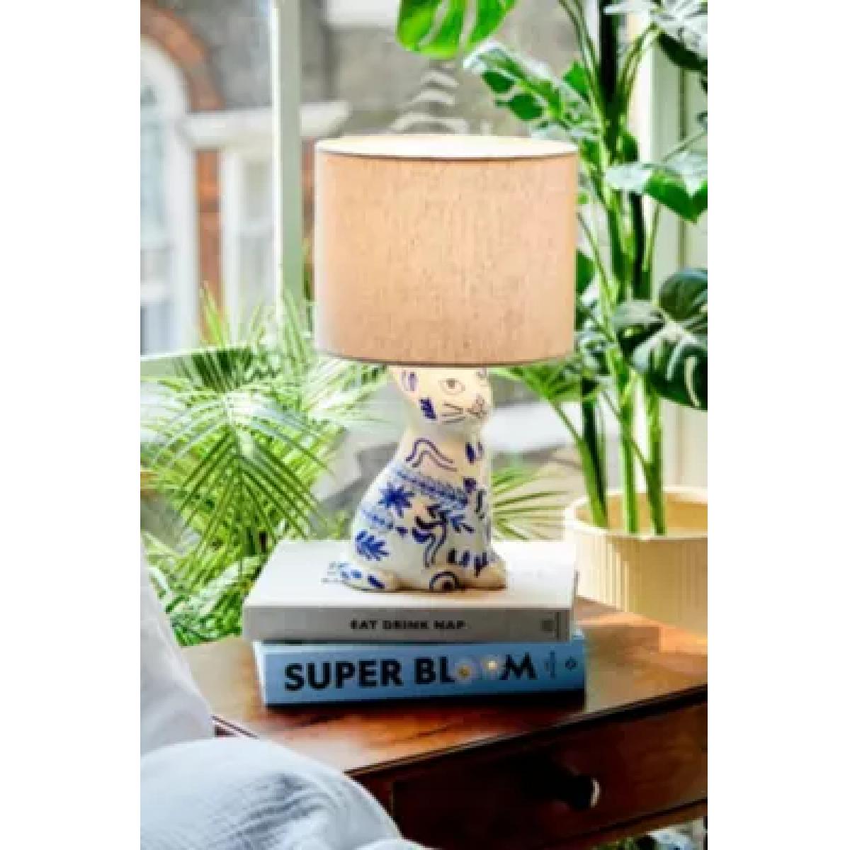 Delft Cat Table Lamp - White ALL at Urban Outfitters – image 5