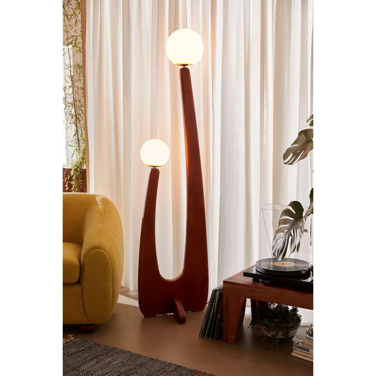 Yoji Floor Lamp - Brown ALL at Urban Outfitters – image 3