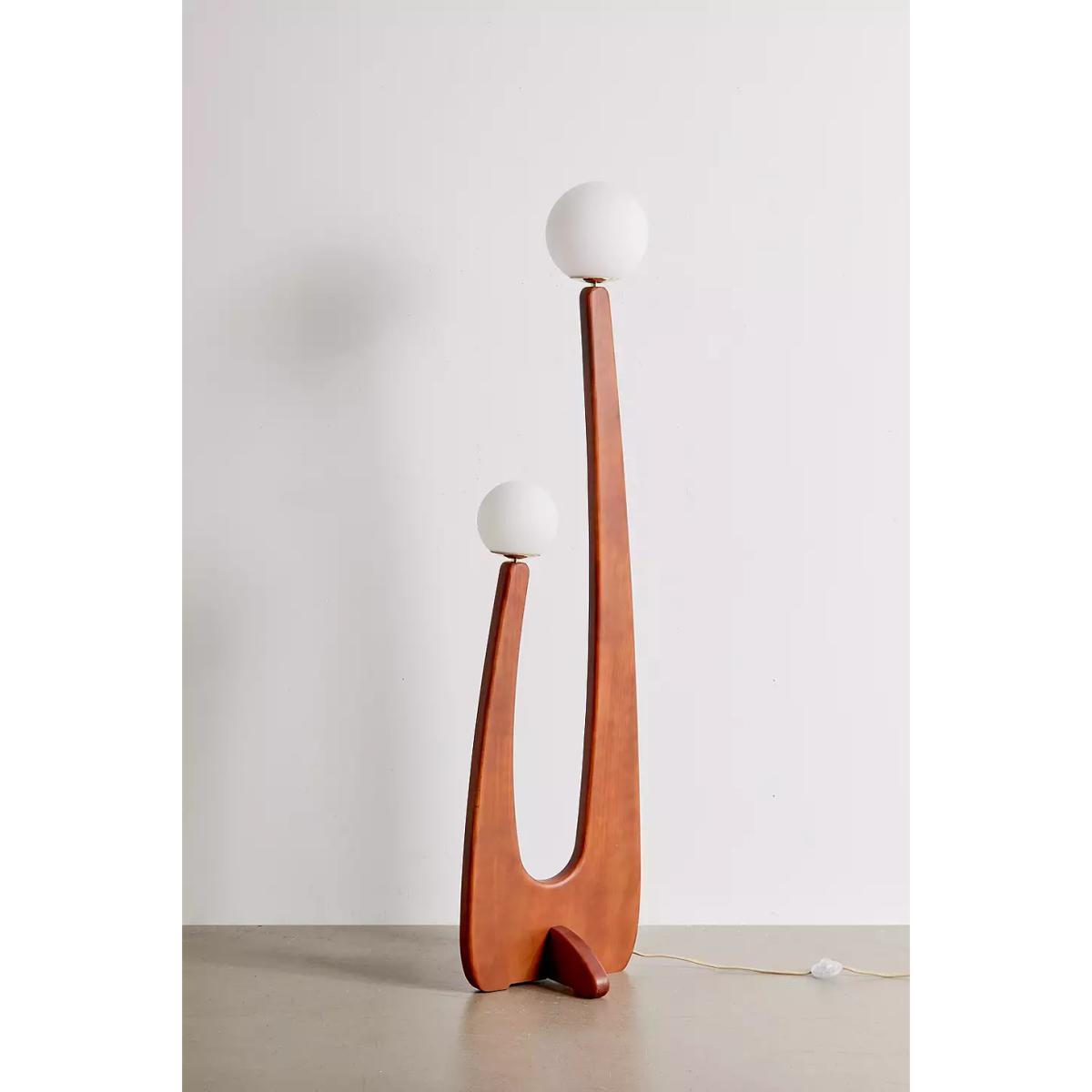 Yoji Floor Lamp - Brown ALL at Urban Outfitters – image 4
