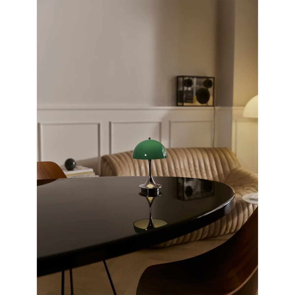 Small Portable LED Table Lamp Panthella 160, Design Verner Panton – image 3