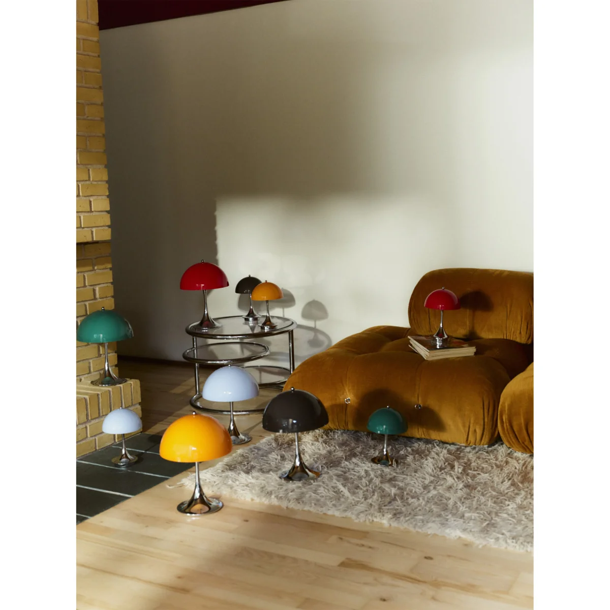 Small Portable LED Table Lamp Panthella 160, Design Verner Panton – image 5