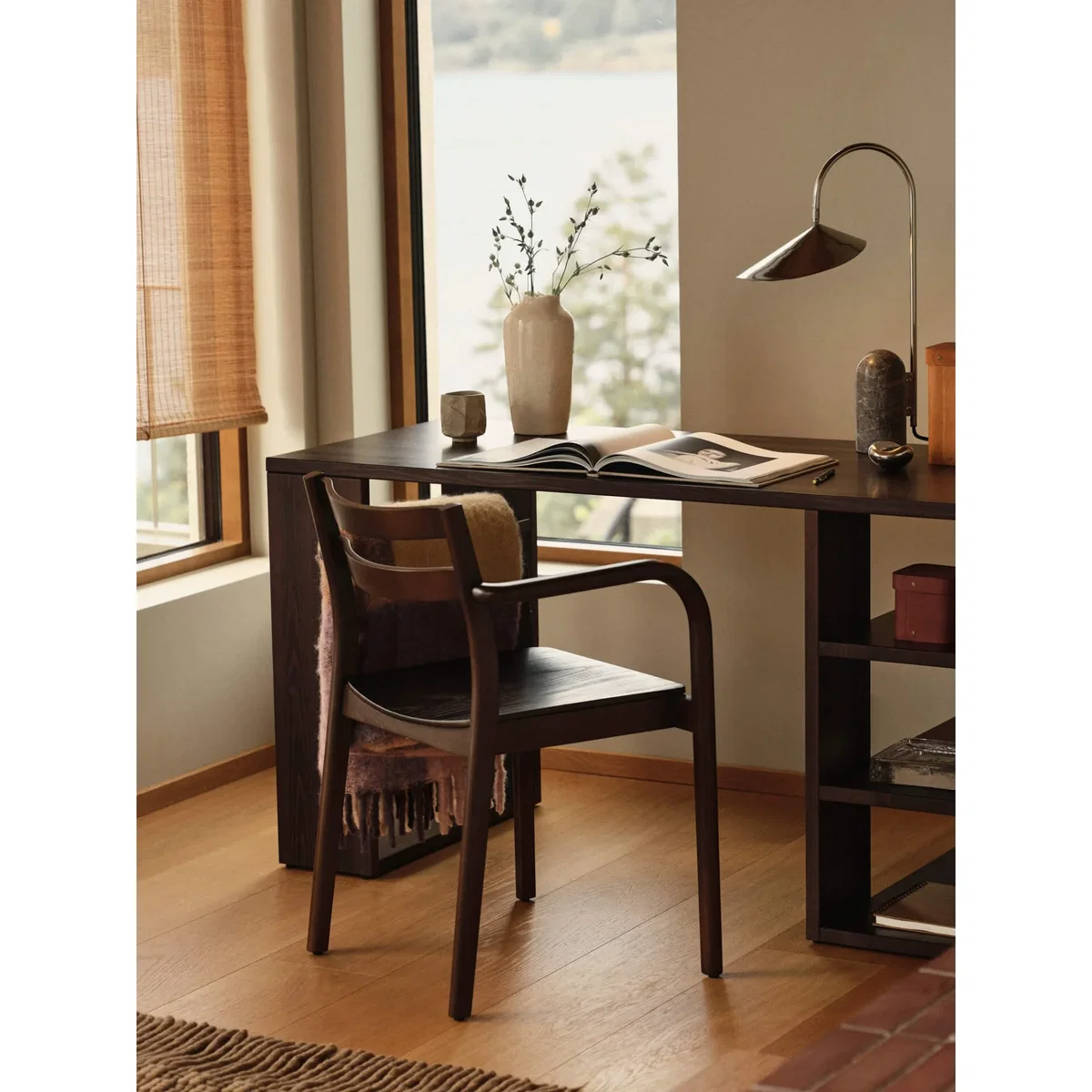 Large Adjustable Table Lamp Arum with Marble Base – image 3