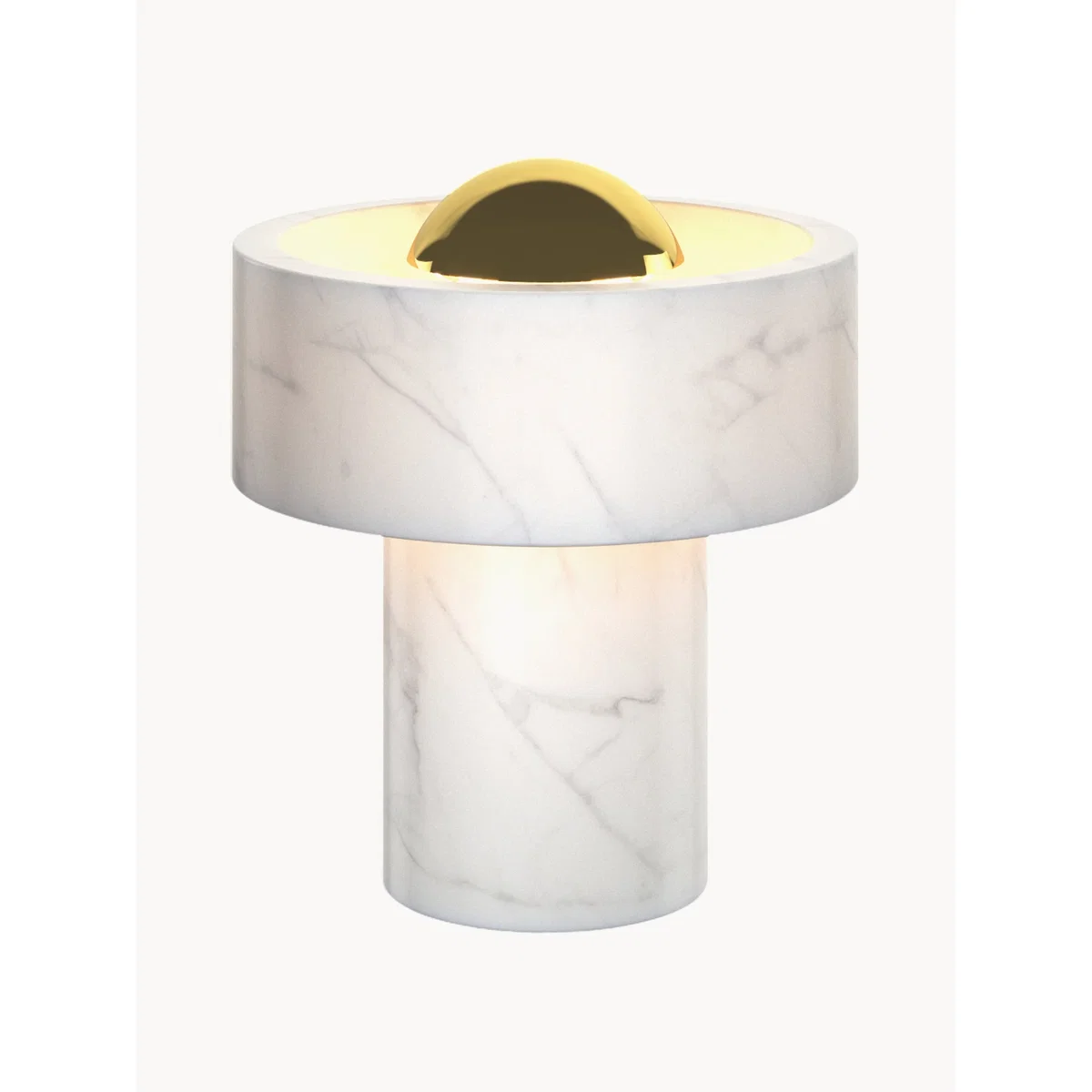 Portable LED Marble Table Lamp Stone, Dimmable – image 2
