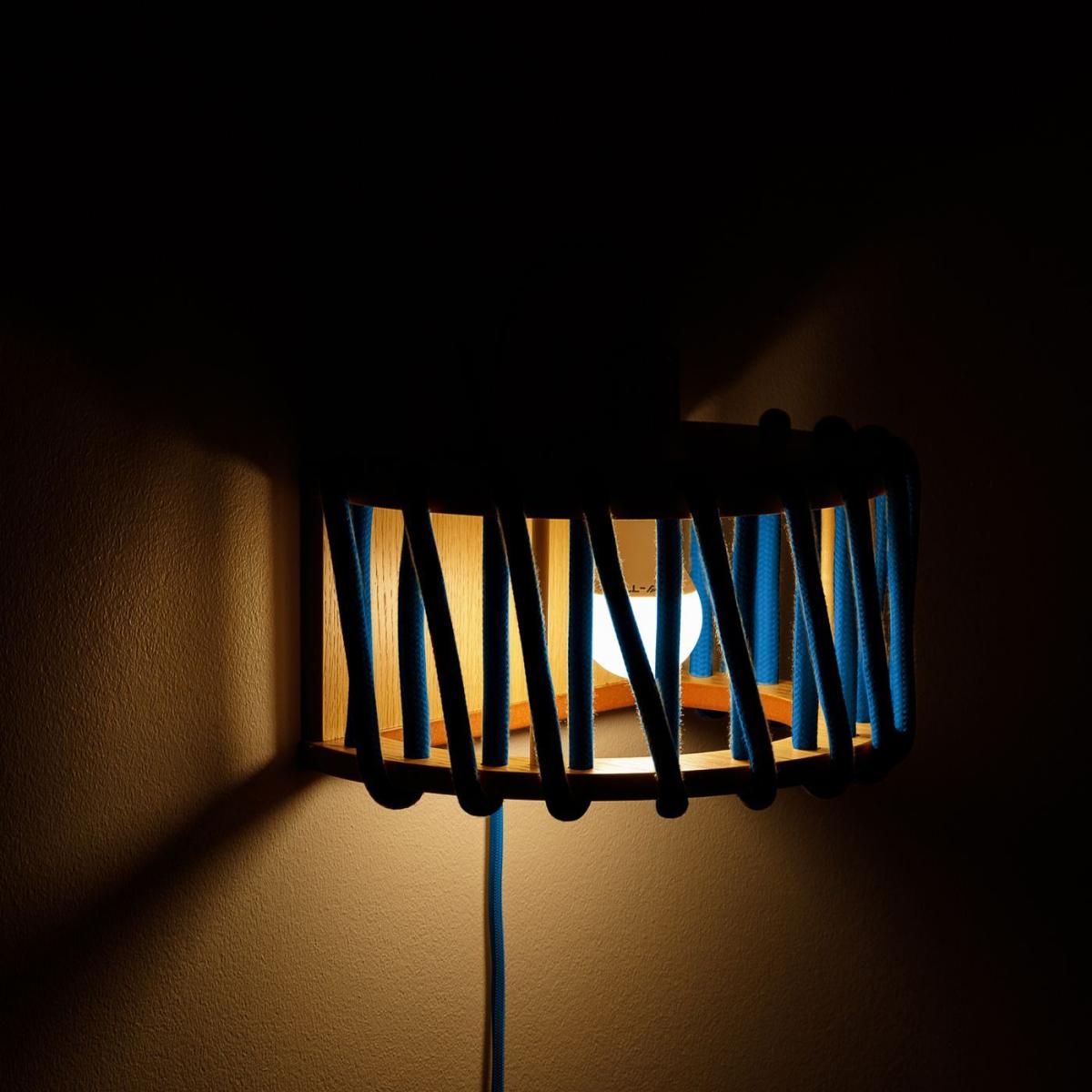 Blue Macaron Wall Lamp D30 – image 2