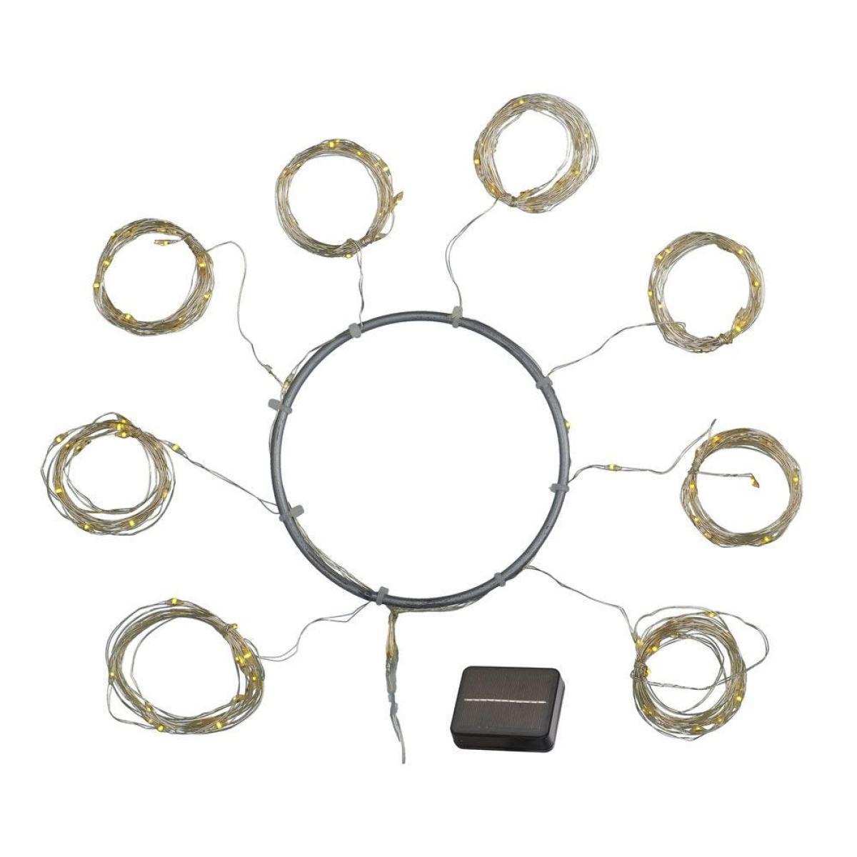 Sirius Knirke Solar Parasol 128 Lights Silver - Heal's UK Furniture – image 2