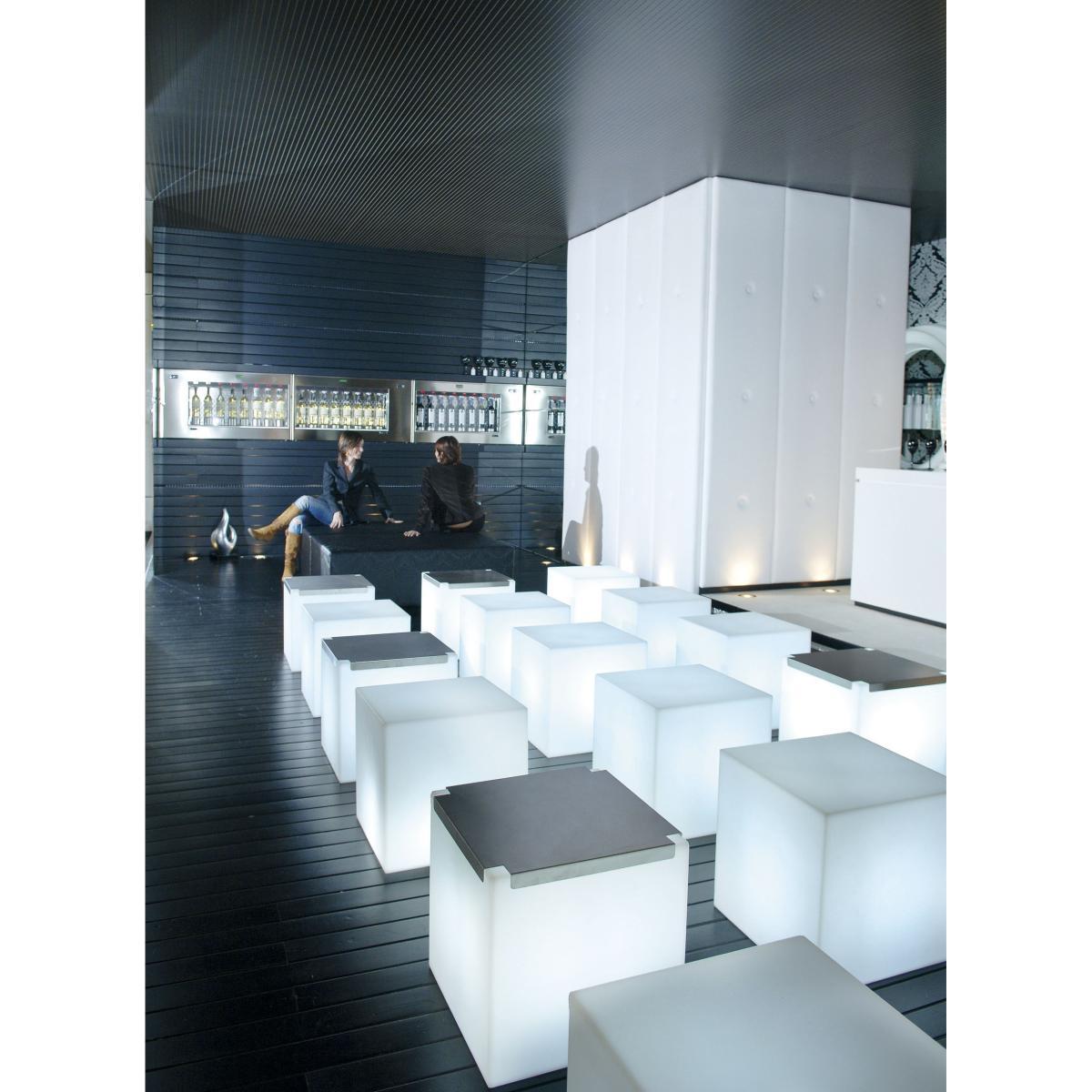 Cubo LED Wireless lamp - Wireless - 30 x 30 x 30 cm by Slide White – image 3
