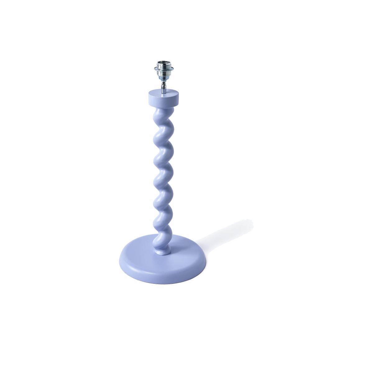 Twister Lampe base - / H 65 cm - Cast aluminium / Lampshade not included by Pols Potten Blue – image 1