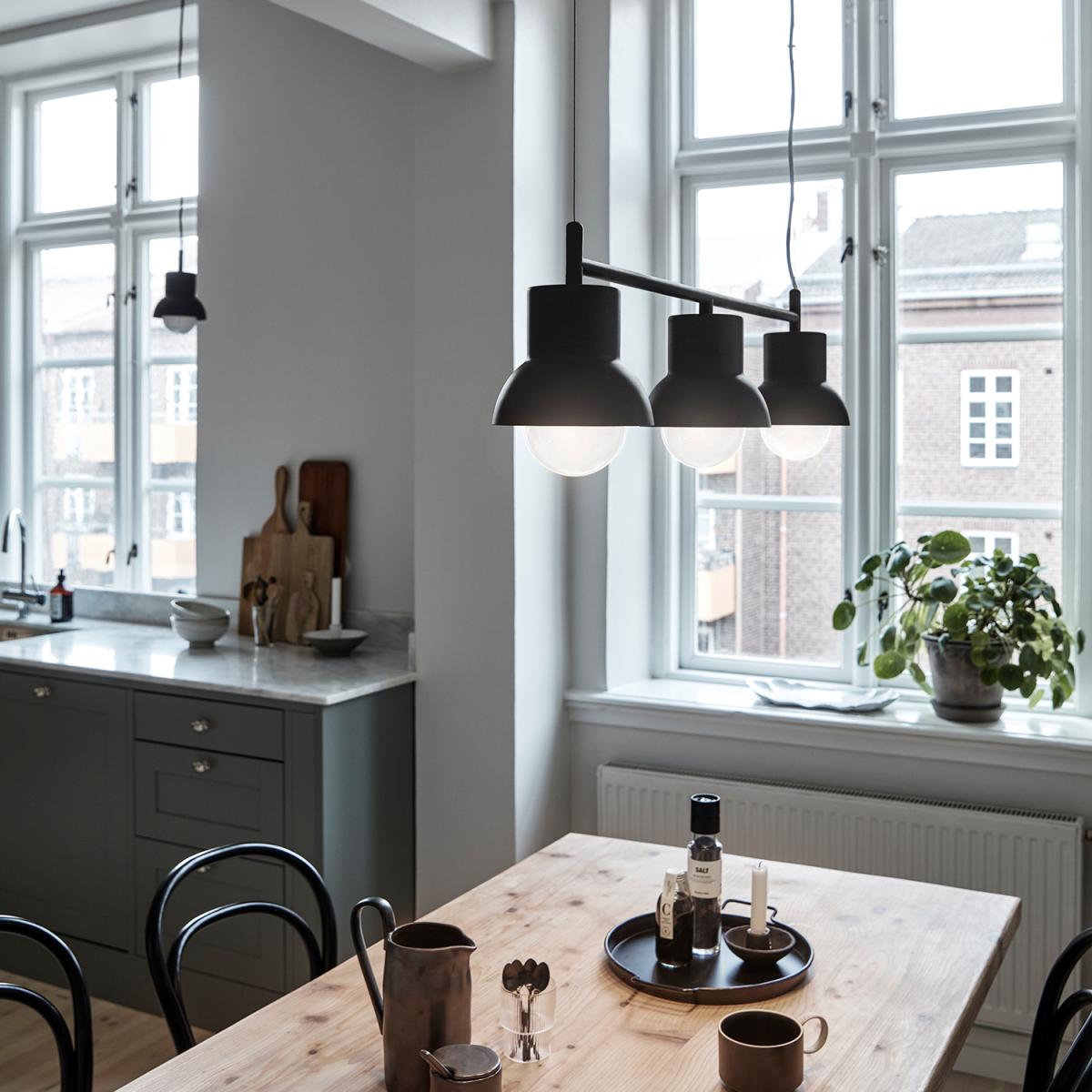 Down Long pendant lamp Black – image 2