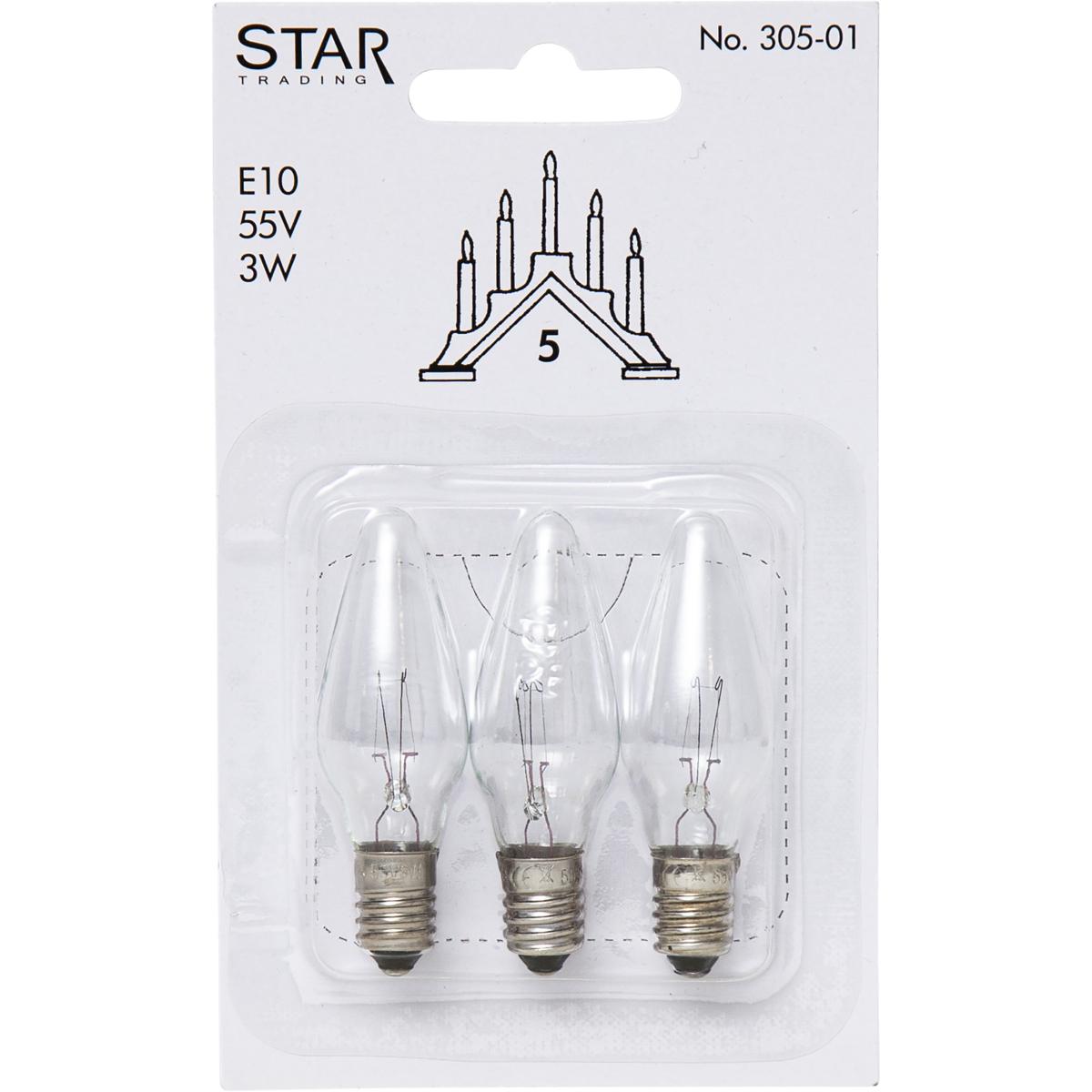 Star Trading replacement lamps E10 3-pack 305-01 (5-armad) – image 2