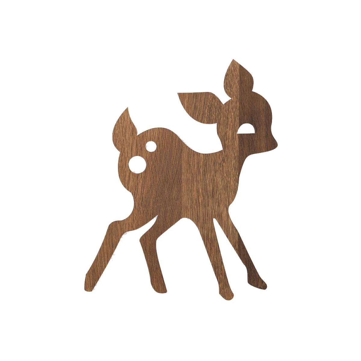 My deer lamp smoked oak – image 1