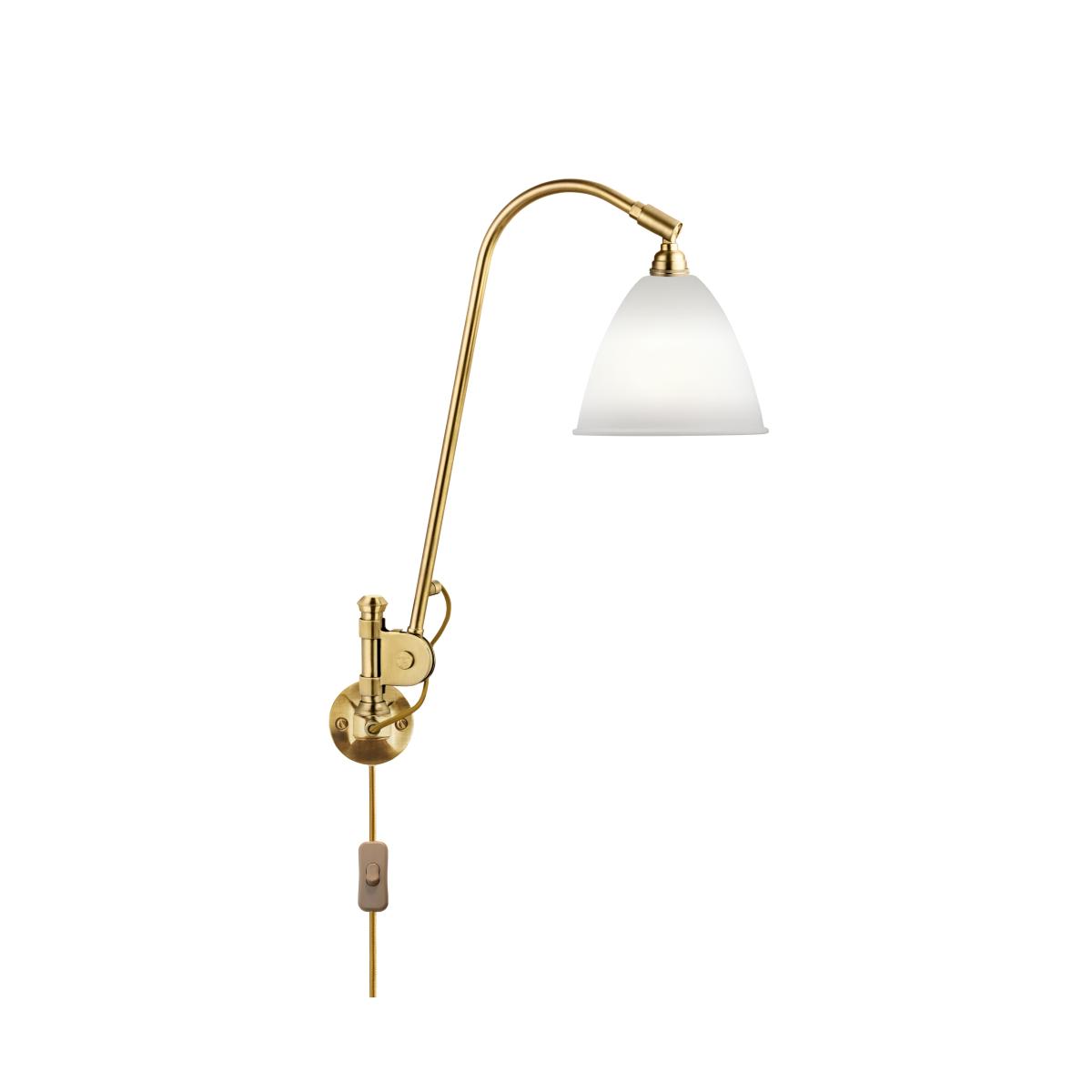 Bestlite BL6 wall lamp bone china-brass