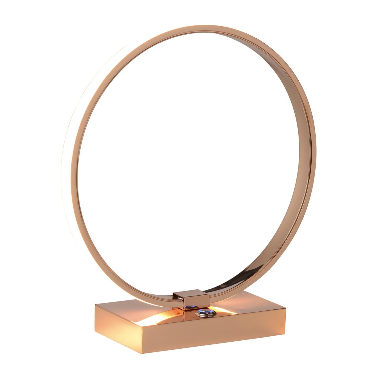 Circular LED Touch Lamp - Copper – image 2