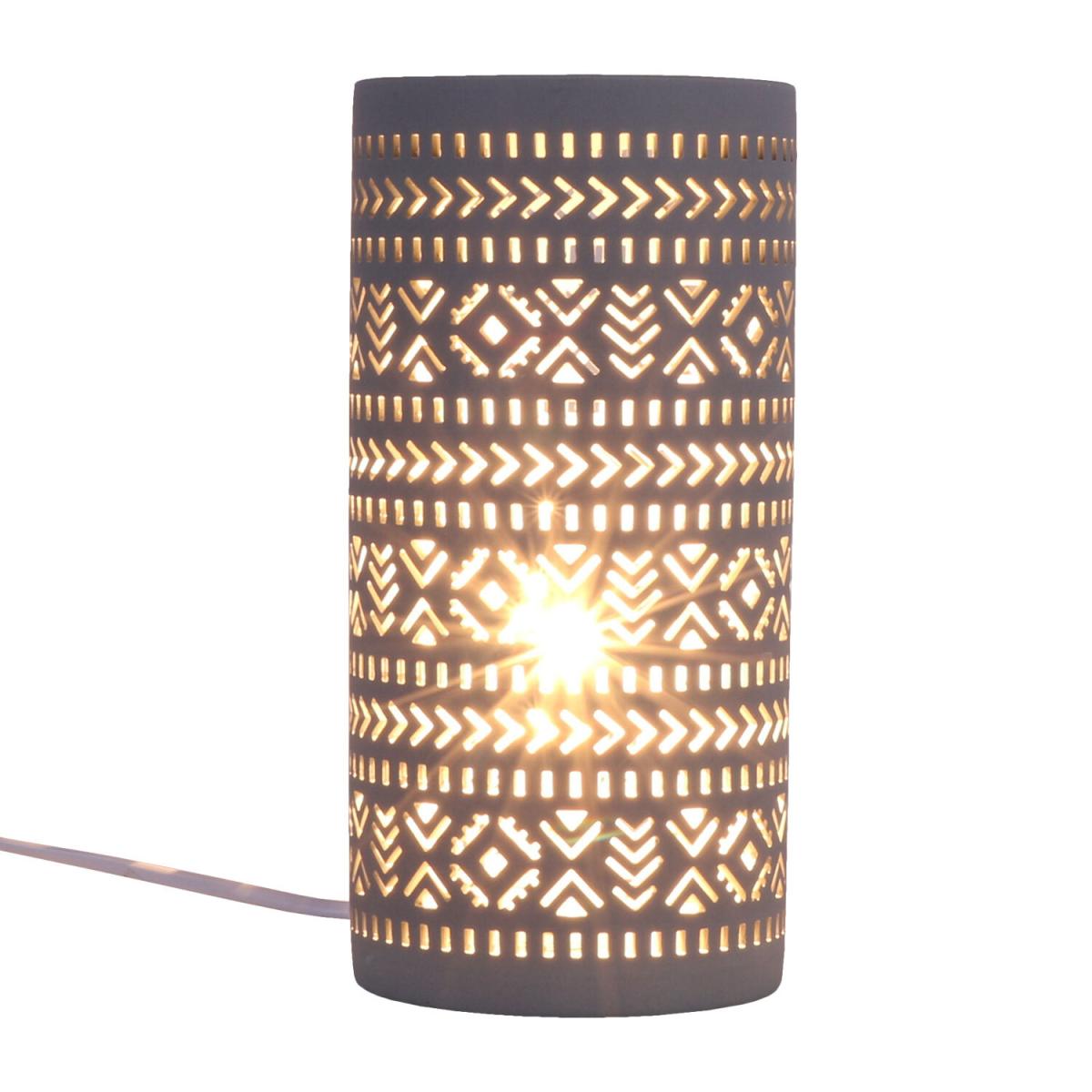 Aztek Tribal Pad Lamp - Grey – image 3