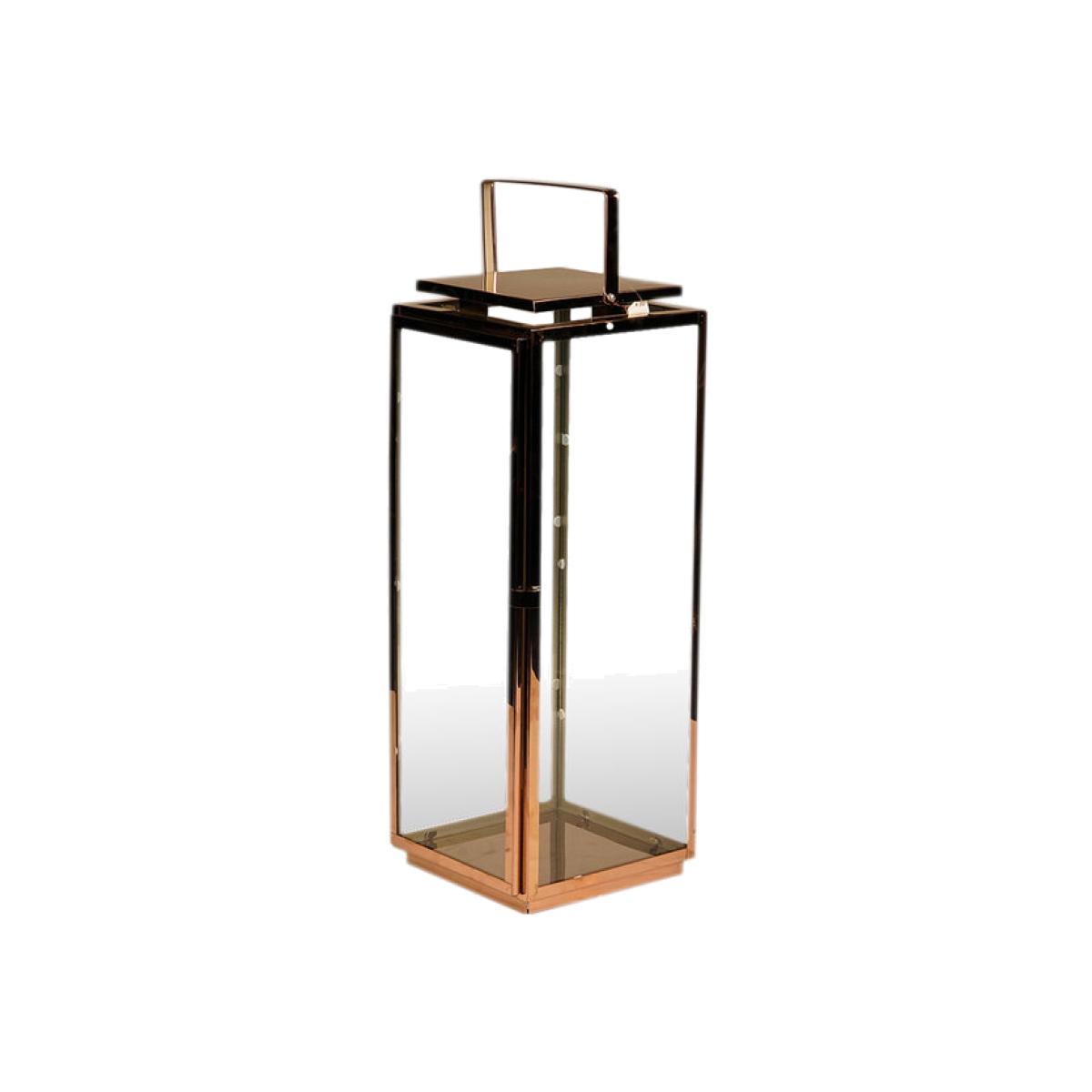 Rose Copper Lantern – image 1